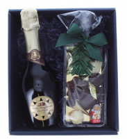 Weihnachts-Prosecco SIGNOR mit festlicher Confiserie Weihnachts-Prosecco SIGNOR mit festlicher Confiserie