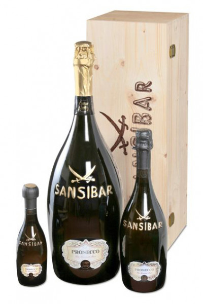 Sansibar Prosecco 0,75 in Holzkiste