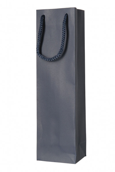 Blaue Tragetasche mit Streifen