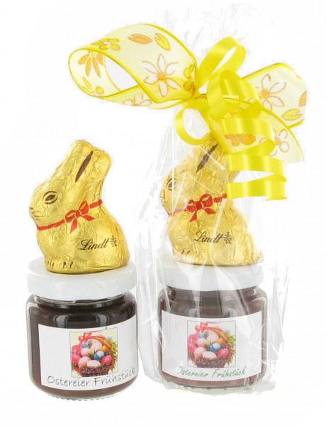 Oster Marmelade mit Lindt Mini-Goldhase