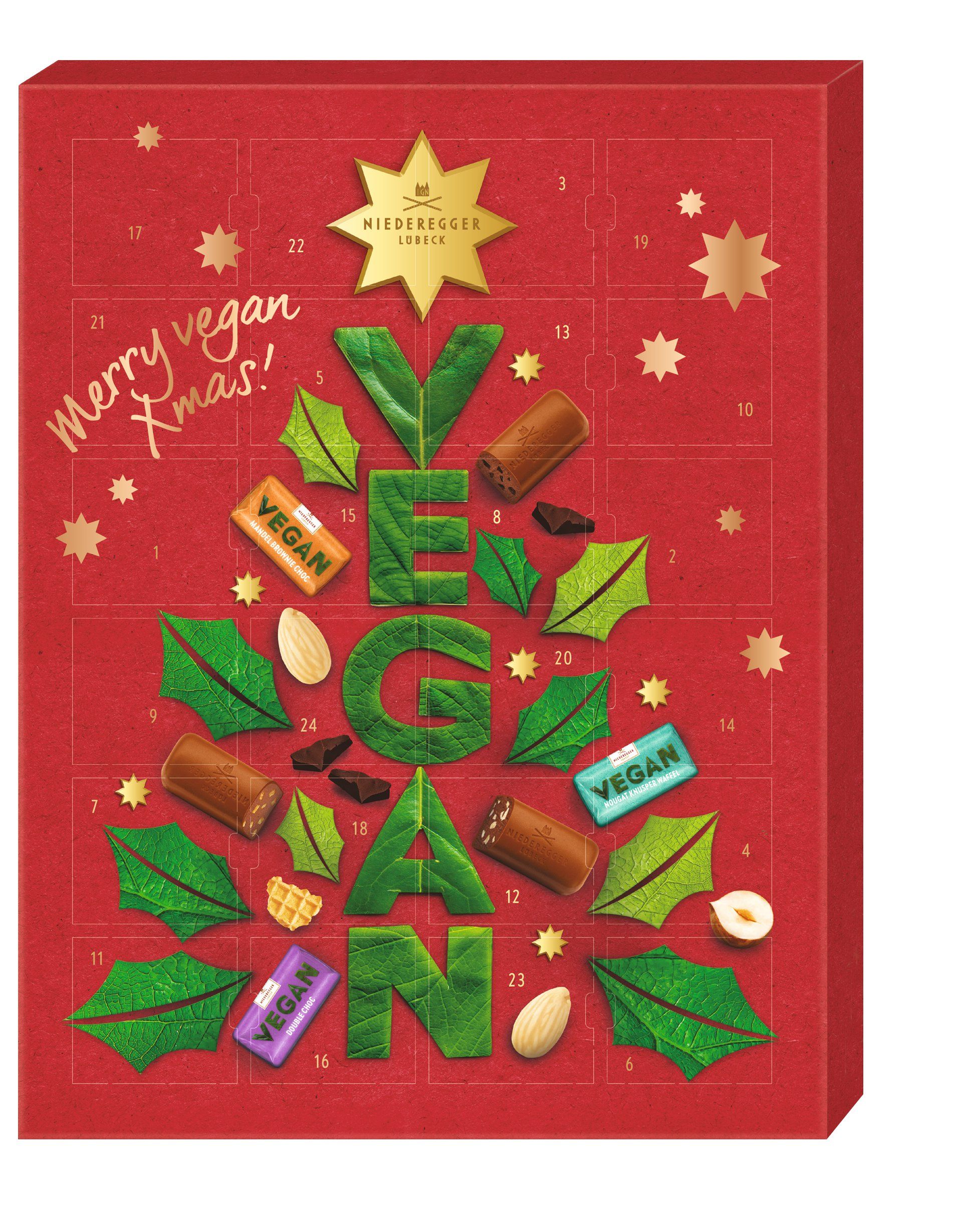 Niederegger Adventskalender vegan | Adventskalender | Weihnachten ...