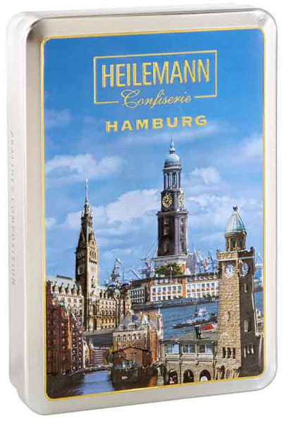 Hamburg Reliefdose mit Pralinen