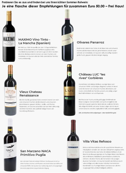 Rotwein im Sommer? gekühlt