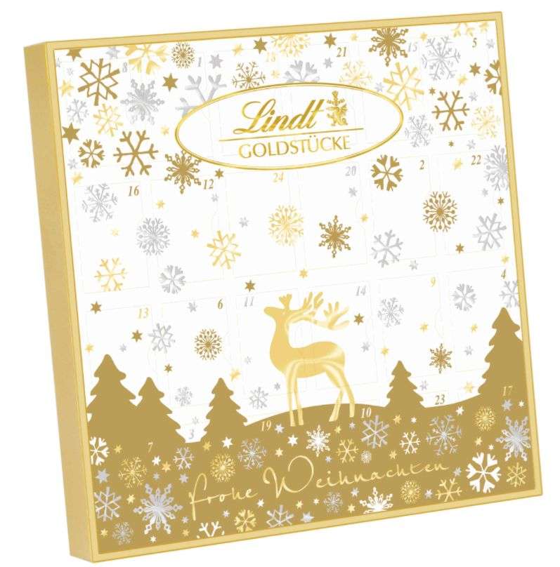 Lindt Goldstücke Adventskalender 156g über 100 kleine Präsentideen bis 10 Euro