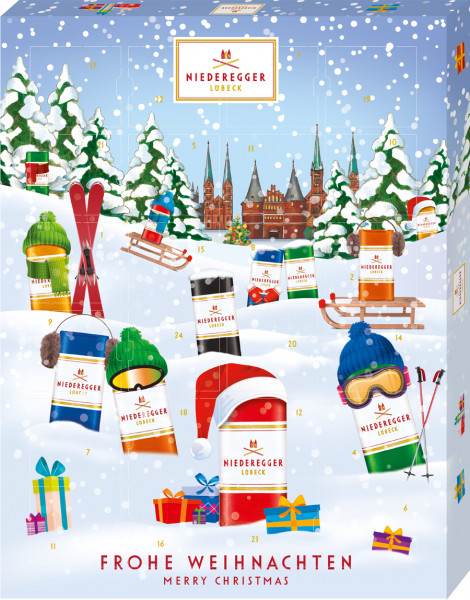 Niederegger Adventskalender Winter Klassiker Variationen