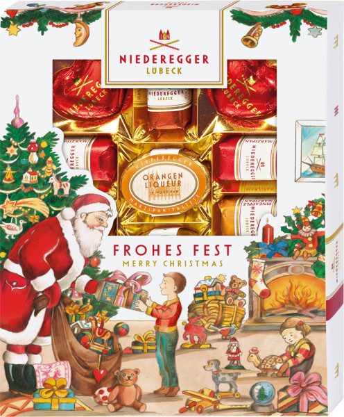 Niederegger Marzipanerie 182g im Weihnachtsschuber