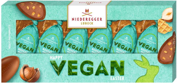 Niederegger Happy Easter VEGAN Nougat Knusperwaffel Eier 8/100g