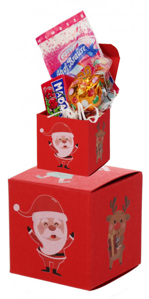 Kleiner Geschenkwürfel Nikolaus für Kinder