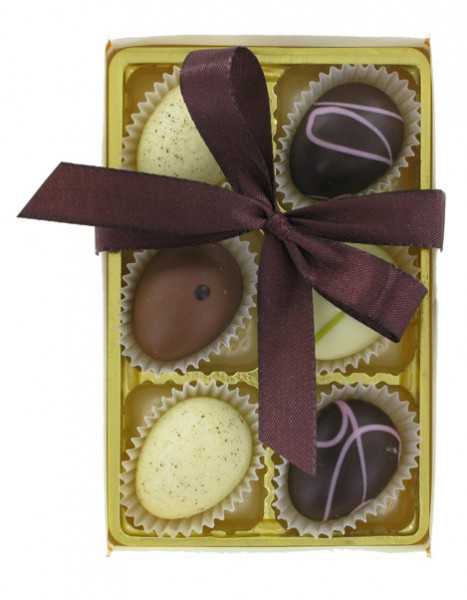 Trüffelei Osterbonbonniere mit 6 Eiern
