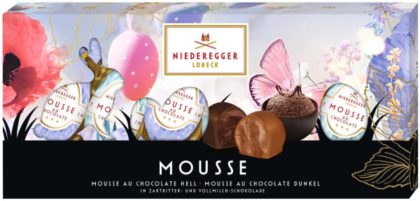 Niederegger Praliné Eier Mousse au Chocolat 8/100g