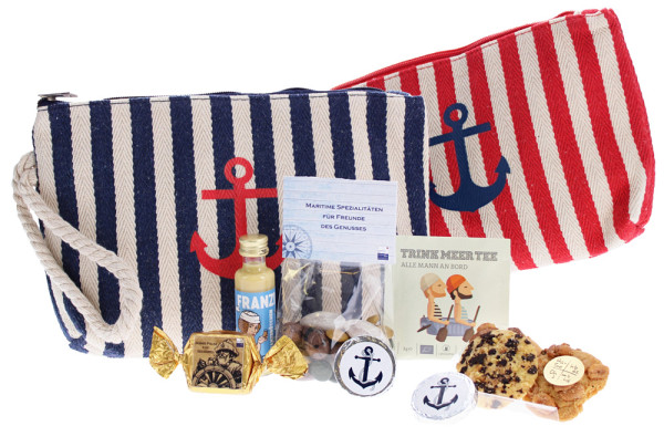 Kleine Strand Tasche mit Proviant