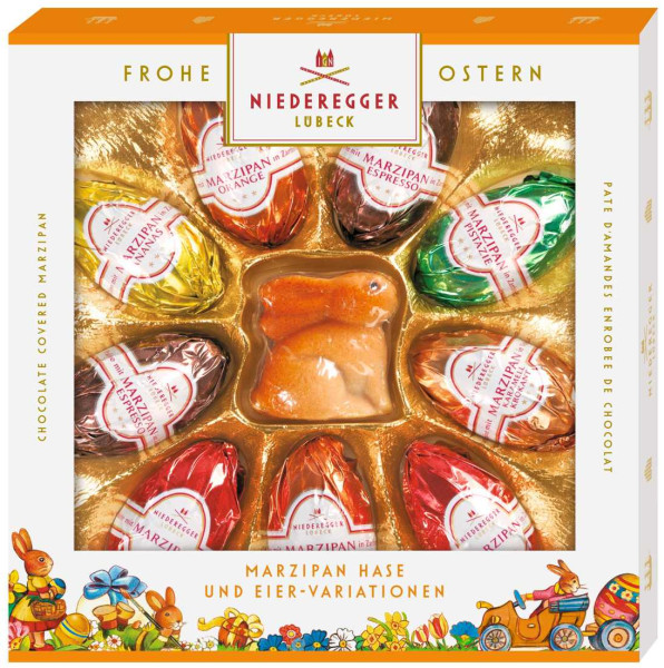 Niederegger Marzipan Hase &amp; Eier Variationen 5/175g