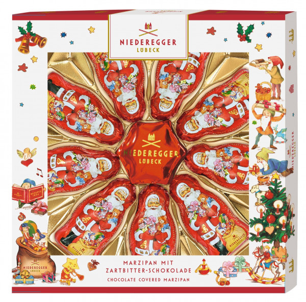 Niederegger Marzipan-Weihnachtsmänner und Stern