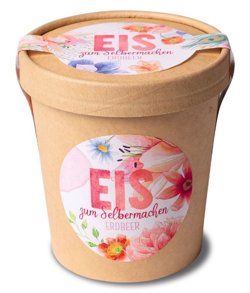 Eismischung Erdbeer zum Selbermachen...