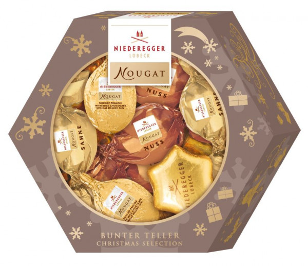 Niederegger Bunter Teller Nougat-Kompositionen