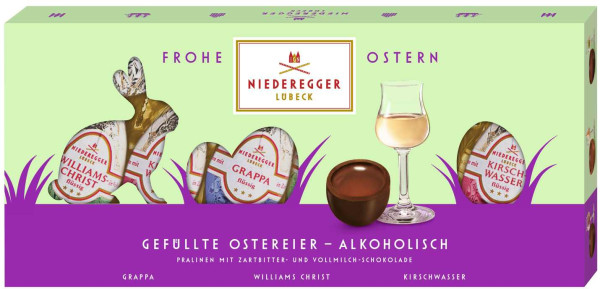 Niederegger Gefüllte Ostereier alkoholisch 8/100g