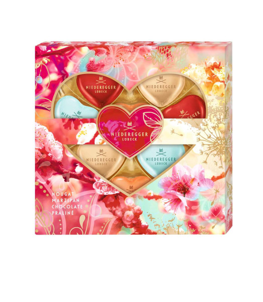 Niederegger Meister-Selektion Herzen Flowers 10/125g