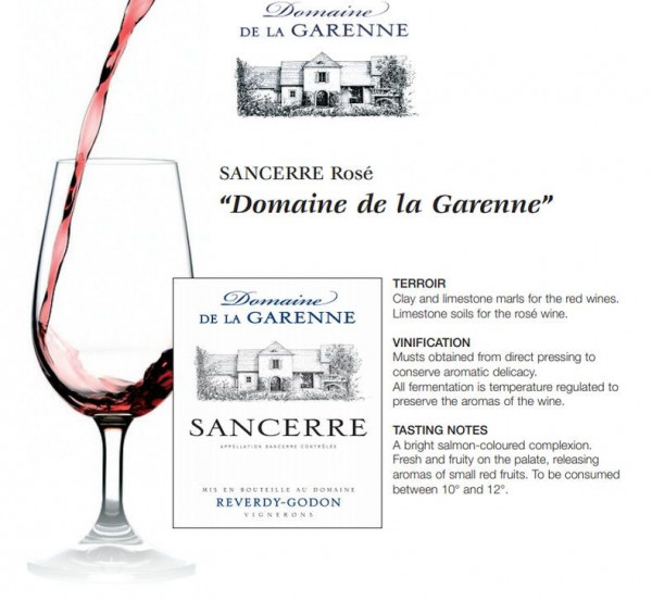 Sancerre Domaine de La Garenne ROSÉ