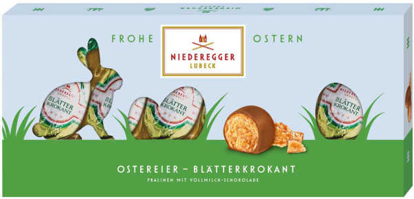 Niederegger Ostereier Blätterkrokant 8/100g