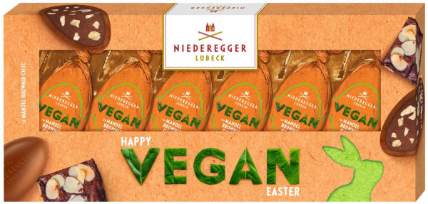 Niederegger Happy Easter VEGAN Mandel Brownie Choc Eier 8/100g