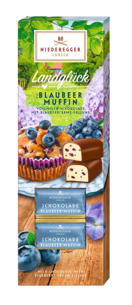 Niederegger Schokoladen Klassiker Blaubeer Muffin 10/100g