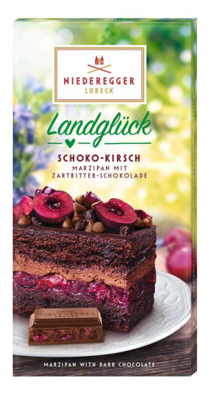 Niederegger Marzipan Tafel Schoko Kirsch Landglück 10 / 110g