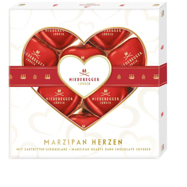 Niederegger Marzipan Herzen 10 / 125g