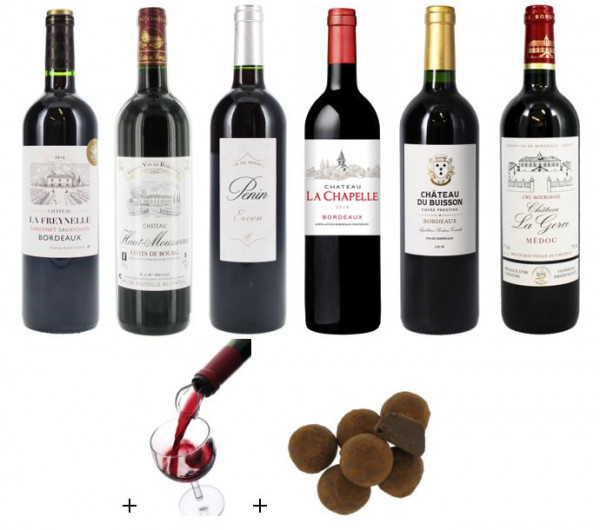 6 Bordeaux mit unschlagbarem Preis/Genuss-Verhältnis - Euro 58,00