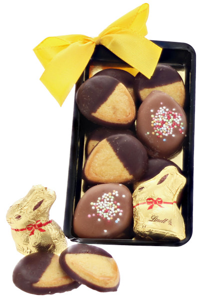 Premium Ostergebäck mit Goldhase