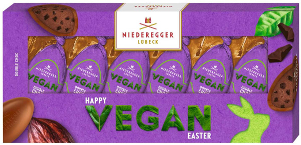 Niederegger Happy Easter VEGAN Double Choc Eier 8/100g