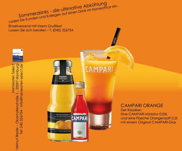 CAMPARI ORANGE Longdrink Präsent