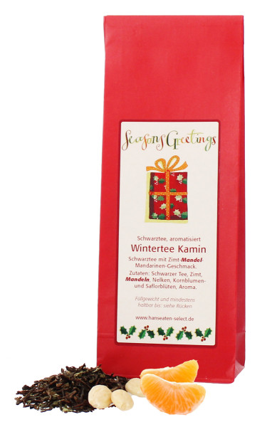 Seasons Greetings Wintertee Kamin