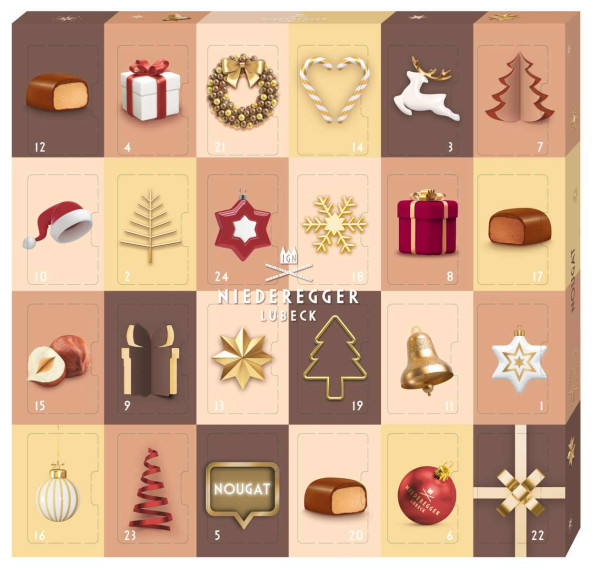 Niederegger Adventskalender Nougat Minis
