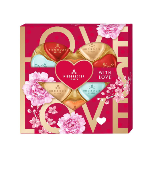 Niederegger Meister-Selektion Herzen With Love 10/125g