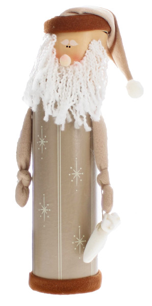Weihnachtsmann- und Schneemanndose mit Dekoration