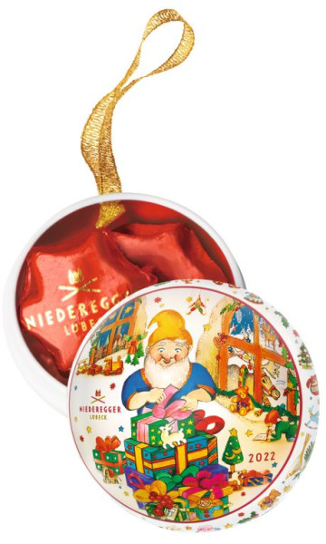 Niederegger Weihnachtskugel mit Marzipan-Sternen