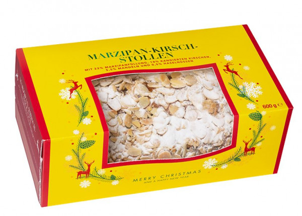 LUXUS Marzipan-Kirsch-Stollen 600g