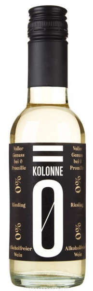 Kolonne Null Riesling - Alkoholfreier Wein - 0,25l.