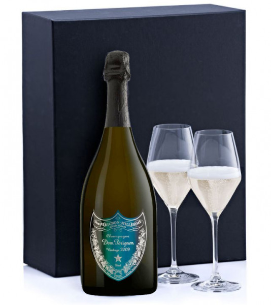 Dom Perignon Ltd. Edition Tokujin Yoshioka 2009 Geschenpackung mit 2 original DOM Gläsern