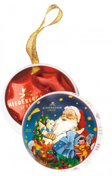 Niederegger Weihnachtskugel mit Marzipan-Sternen