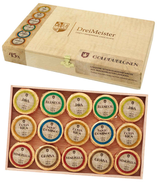 Schokoladenschatz 45 Golddublonen Komplett, 360g