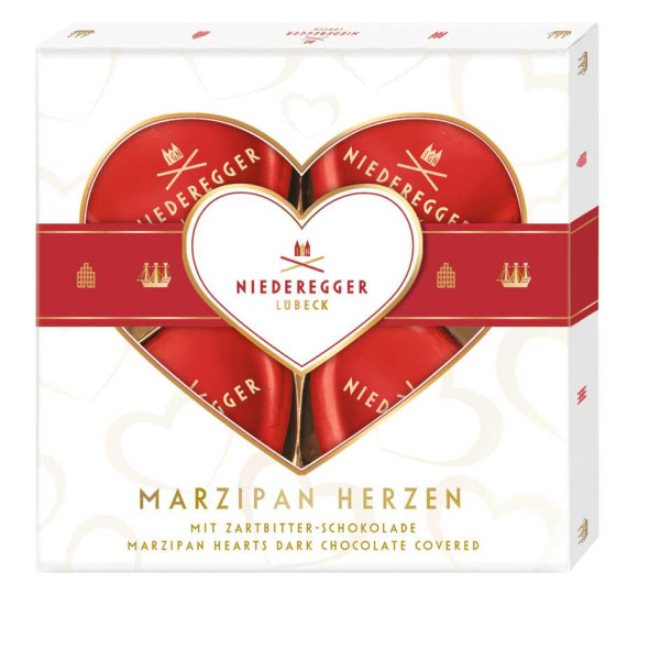 Niederegger Marzipan Herzen 12 / 50g