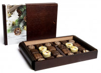 Pralinenmischung 260g in LUXUS-Holzkassette mit Schiebedeckel Pralinenmischung 260g in LUXUS-Holzkassette mit Schiebedeckel