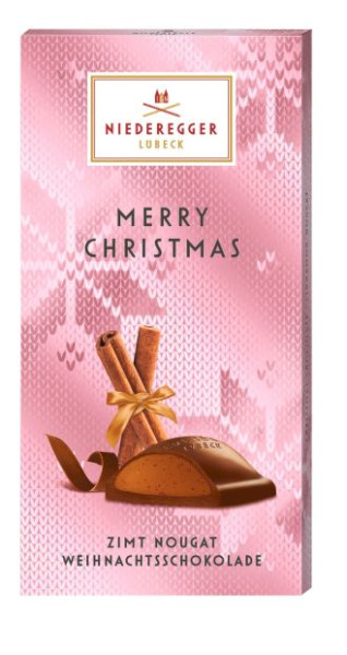 Niederegger Weihnachtsschokolade Zimt-Nougat 110g